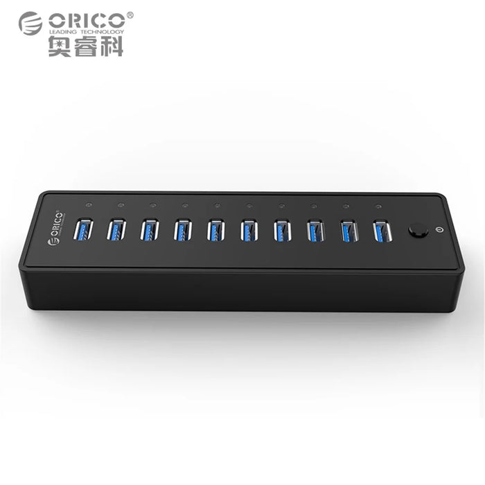 ORICO P10-U3 Super High Speed 5Gbps 10 Ports USB3.0 Hub - US Plug - 3