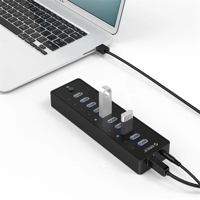 ORICO P10-U3 Super High Speed 5Gbps 10 Ports USB3.0 Hub - US Plug - 7