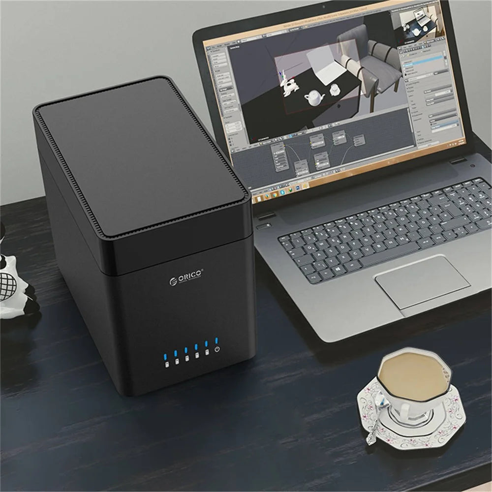 ORICO DS500U3-BK 3.5 inch 5 Bay Magnetic-type USB3.0 Hard Drive Enclosure - EU Plug - 6