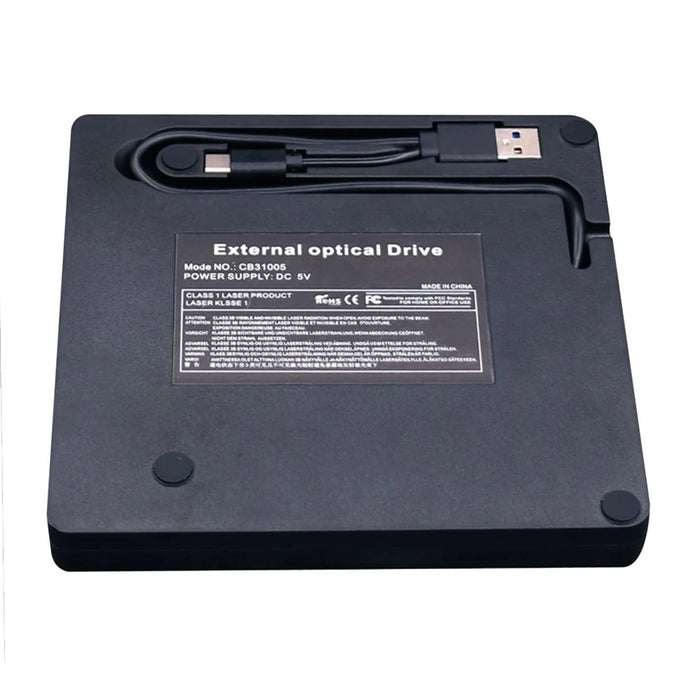 Dots Design CD Burner Drive DVD-RW Pop-Up External Optical Drive [with USB3.0 Port Cable] for Notebook / PC / Macbook - 2