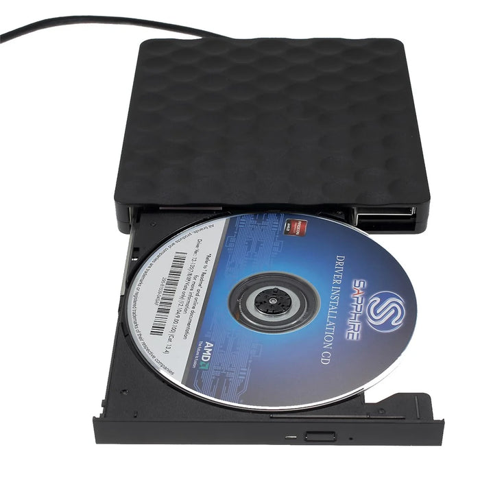 Dots Design CD Burner Drive DVD-RW Pop-Up External Optical Drive [with USB3.0 Port Cable] for Notebook / PC / Macbook - 7