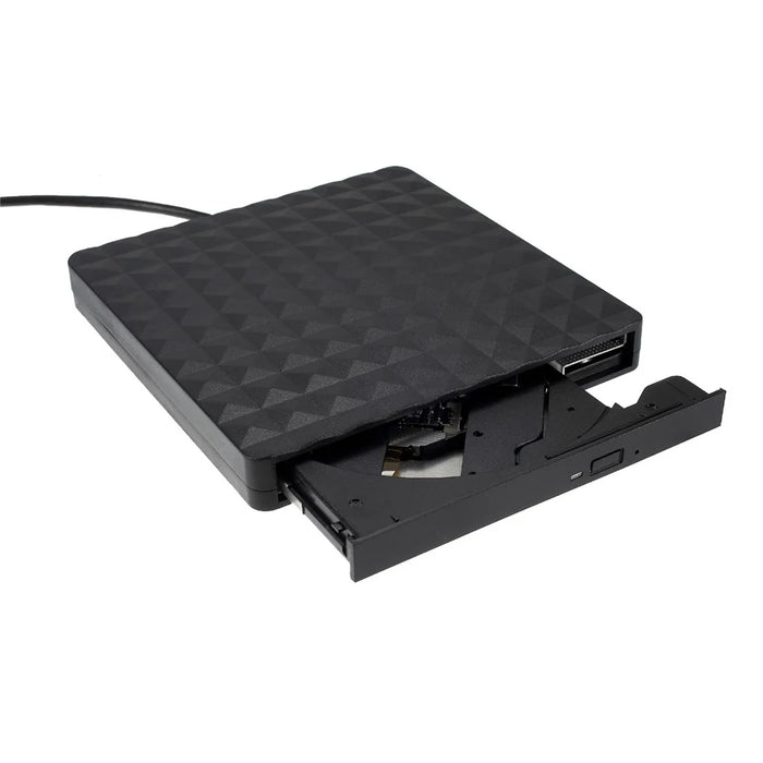 Rhombus Shape External Optical Drive DVD-RW [with USB3.0 Port Cable] for Notebook / PC / Macbook - 4