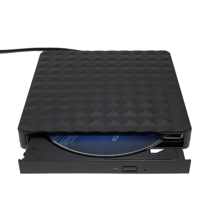 Rhombus Shape External Optical Drive DVD-RW [with USB3.0 Port Cable] for Notebook / PC / Macbook - 7