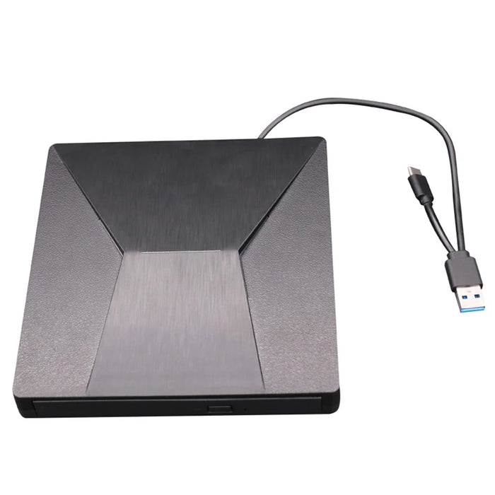XD007-B Brushed External Drive DVD-ROM [Type-C & USB Ports Cables] for Notebook / PC / Macbook - 2