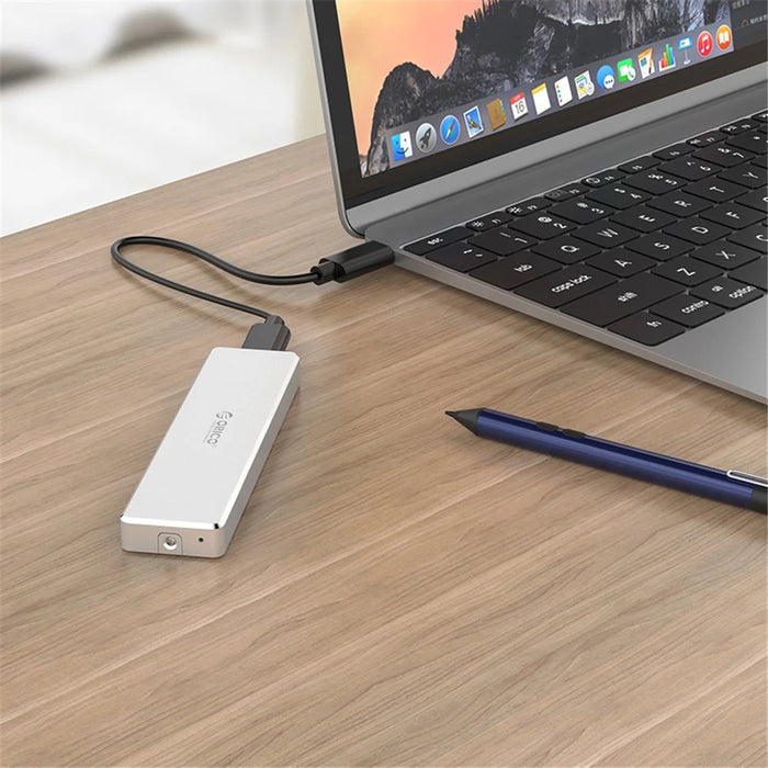 ORICO PVM2-C3 Mini Clip-open M.2 SSD Enclosure - Silver - 7