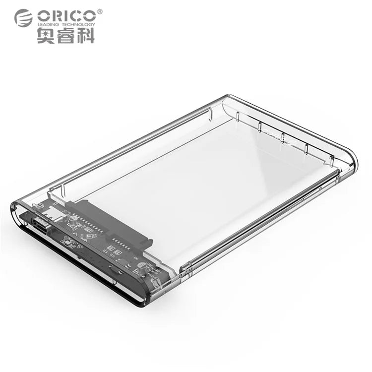 ORICO 2159C3-G2 Transparent 10Gbps Hard Drive Enclosure with Stand for 2.5inch HDD / SSD - 1
