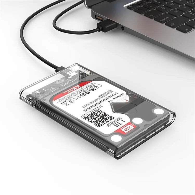 ORICO 2159C3-G2 Transparent 10Gbps Hard Drive Enclosure with Stand for 2.5inch HDD / SSD - 6