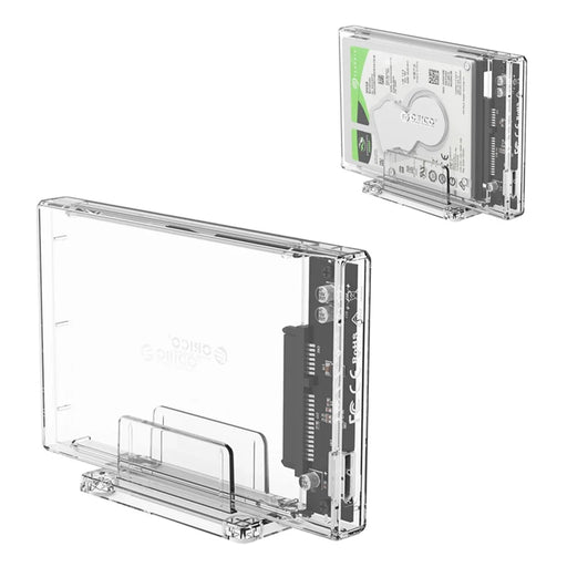 ORICO 2159U3 2.5 inch Transparent USB3.0 Hard Drive Enclosure with Stand 2.5inch HDD / SSD - 1