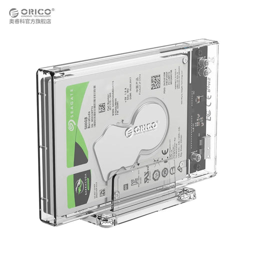 ORICO 2159U3 2.5 inch Transparent USB3.0 Hard Drive Enclosure with Stand 2.5inch HDD / SSD - 2
