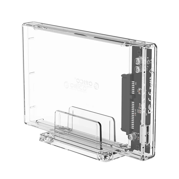 ORICO 2159U3 2.5 inch Transparent USB3.0 Hard Drive Enclosure with Stand 2.5inch HDD / SSD - 5
