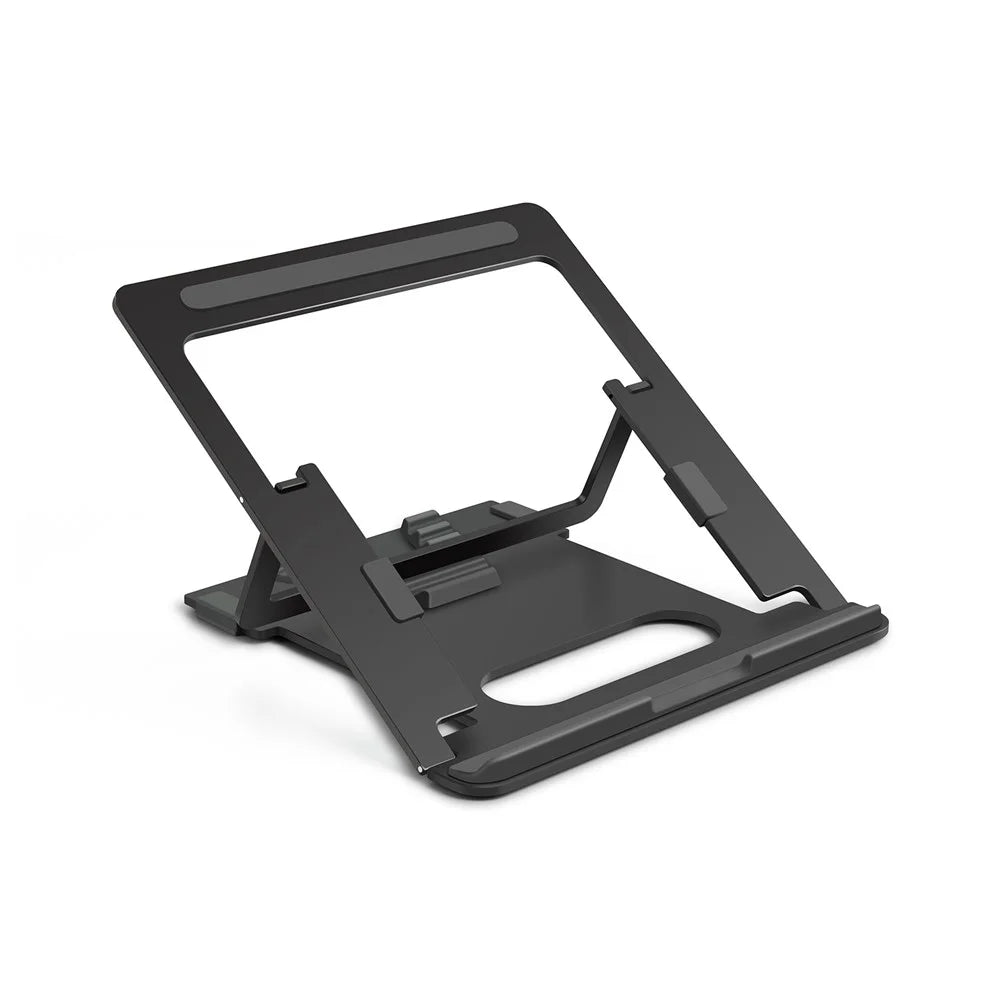 JP-1 Aluminum Alloy Adjustable Laptop Stand Foldable Notebook Desktop Mount Cooling Bracket - Dark Grey - 4