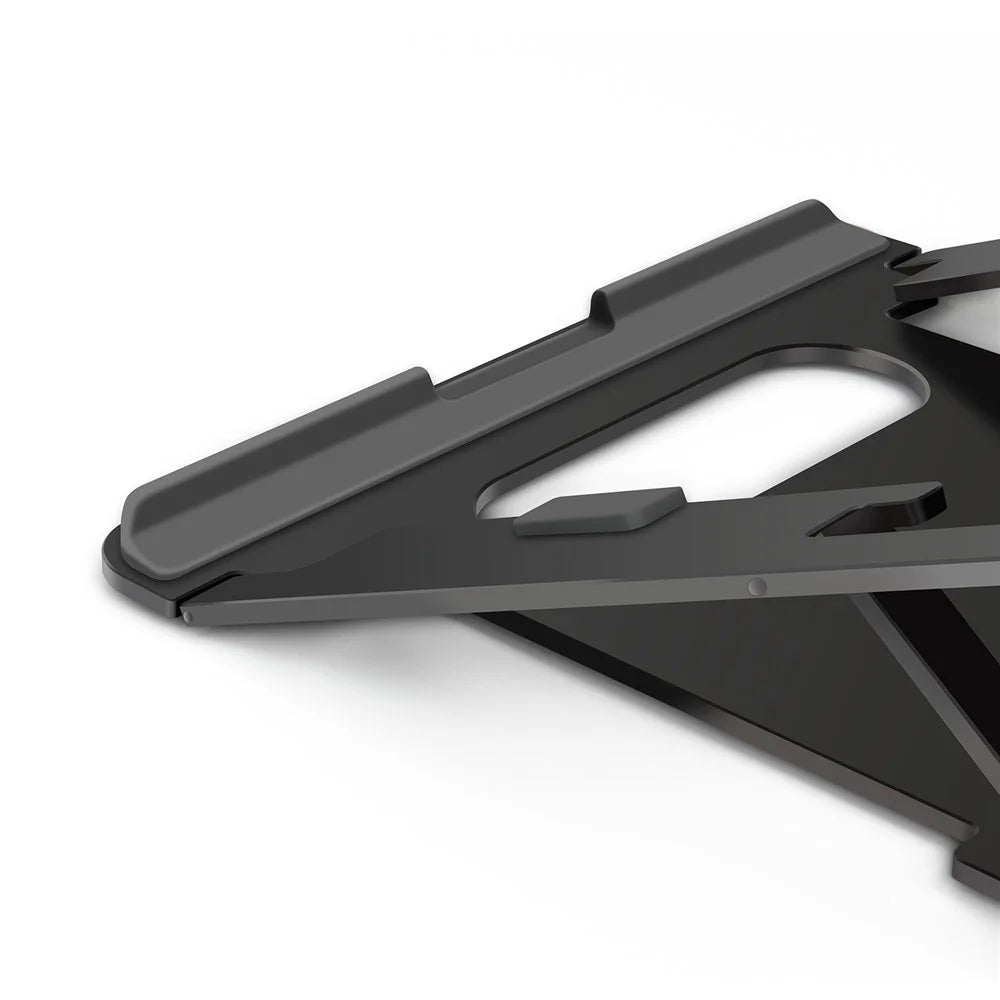 JP-1 Aluminum Alloy Adjustable Laptop Stand Foldable Notebook Desktop Mount Cooling Bracket - Dark Grey - 5