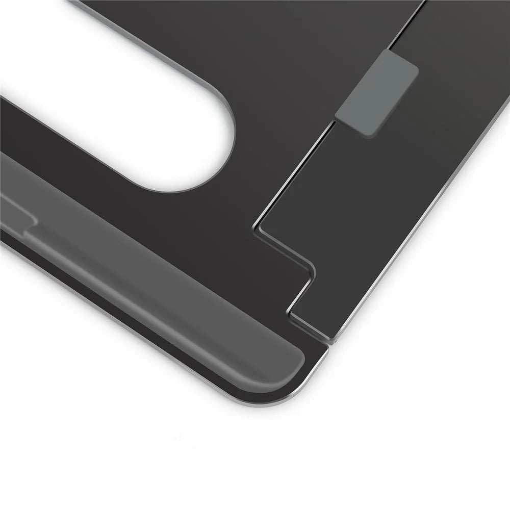 JP-1 Aluminum Alloy Adjustable Laptop Stand Foldable Notebook Desktop Mount Cooling Bracket - Dark Grey - 7