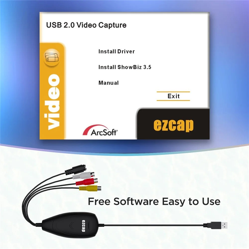 EZCAP 172 USB Video Capture Adapter for Window Xp/2000/vista/7/8 - 7
