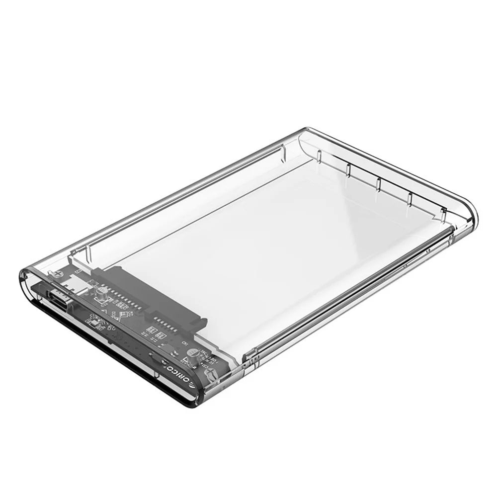 ORICO 2139C3 USB 3.1 Gen1 Type-C to SATA III 2.5'' Transparent External Hard Drive Enclosure for 2.5 inch SATA Type-C HDD/SSD - 1