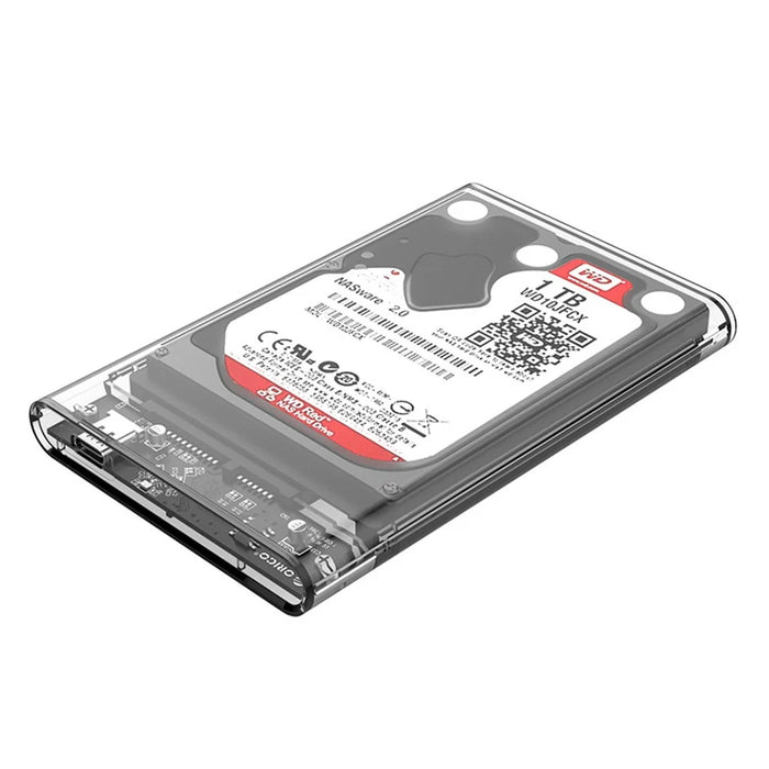 ORICO 2139C3 USB 3.1 Gen1 Type-C to SATA III 2.5'' Transparent External Hard Drive Enclosure for 2.5 inch SATA Type-C HDD/SSD - 3