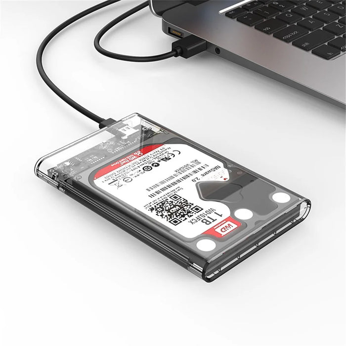 ORICO 2139C3 USB 3.1 Gen1 Type-C to SATA III 2.5'' Transparent External Hard Drive Enclosure for 2.5 inch SATA Type-C HDD/SSD - 4
