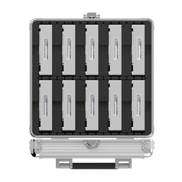 ORICO 10-Bay 3.5 Inch Aluminum Hard Drive Protection Box (BSC35-10) - Silver Color - 5