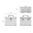 ORICO BSC35-05 5-Bay 3.5 Inch Aluminum Hard Drive Protection Box - Silver Color - 6