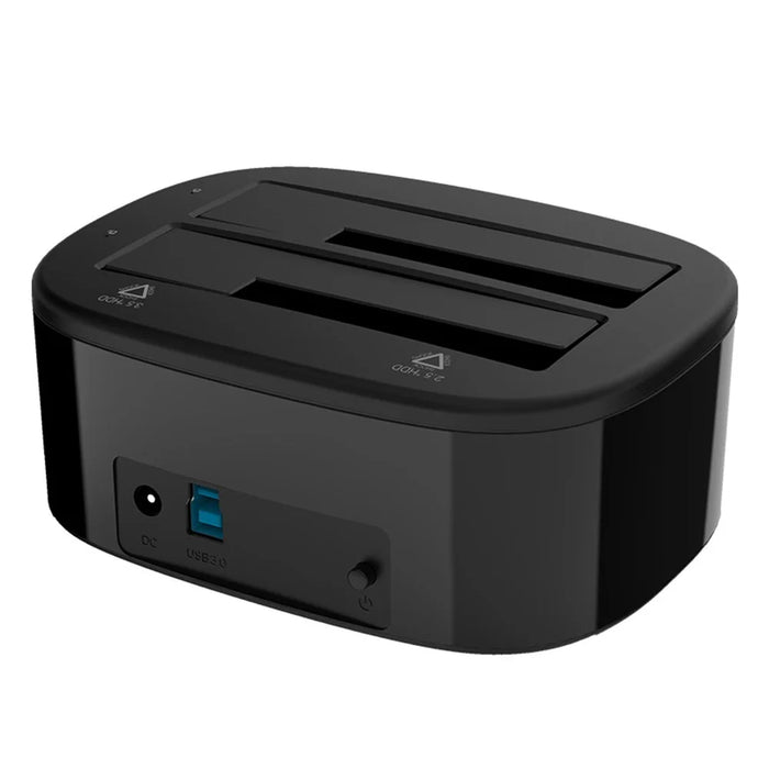 ORICO USB 3.0 SATA Dual-bay Hard Disk Drive Docking Station Enclosure Case for 2.5"/3.5" SDD HDD with Offline Clone Function (6228US3-C) - UK Plug - 4