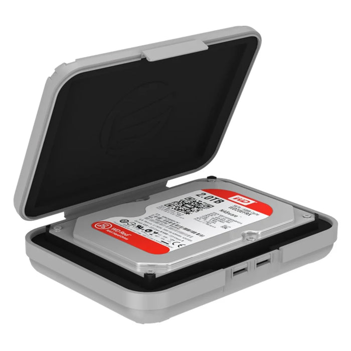 ORICO 3.5 inch Anti-Static Hard Disk Drive Protective Box (PHX35-V1) - Grey - 2