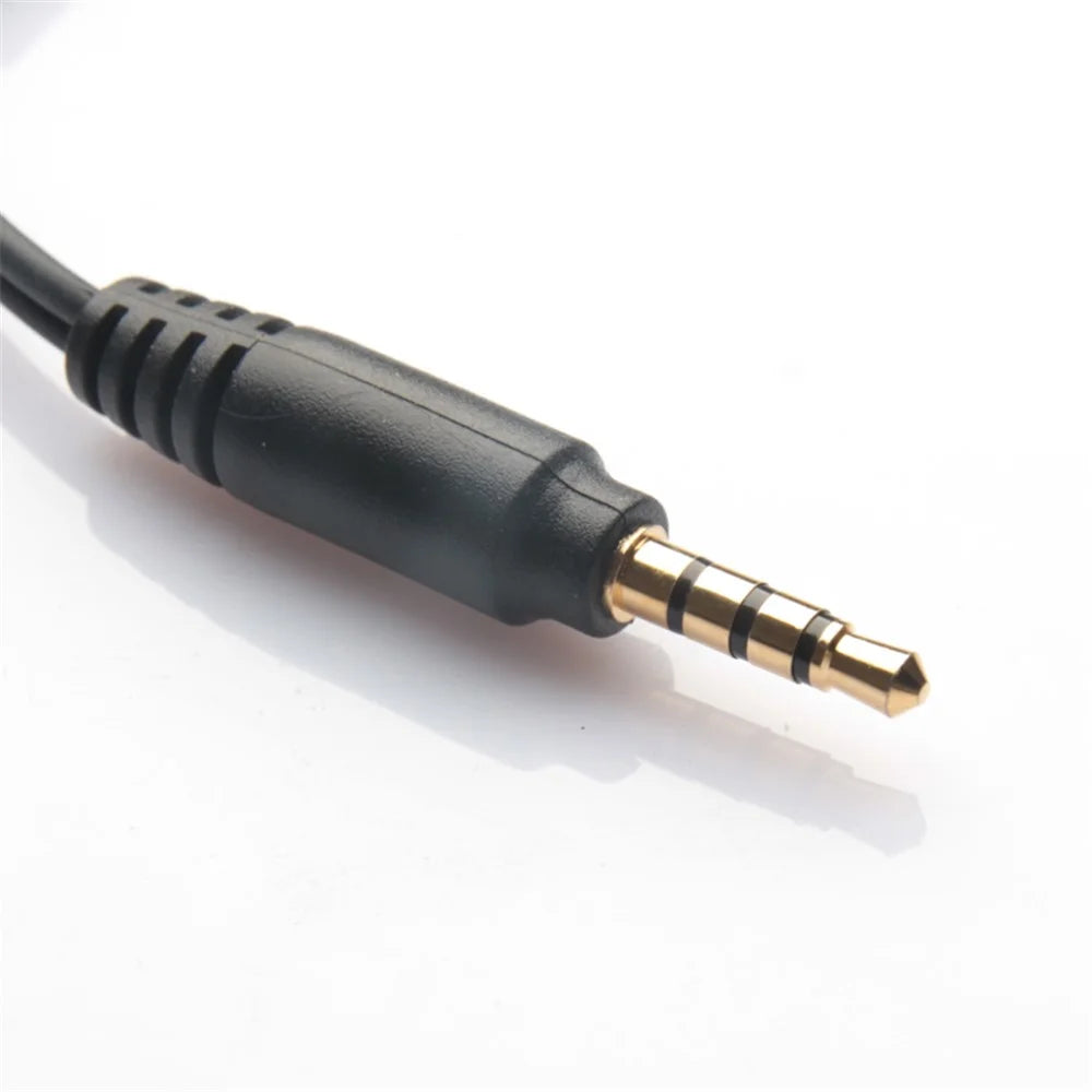 3.5mm Stereo Audio Male to 2 Female Headphone / Mic Splitter Cable Adapter - 5