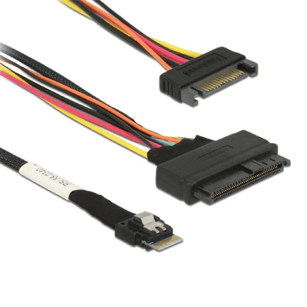 U.2 U2 SFF-8639 to Slim SAS SFF-8654 4i NVME PCIe SSD Cable for Mainboard Intel SSD 750 p3600 p3700 M.2 - 3