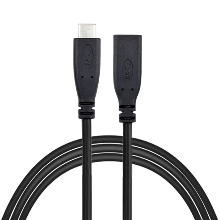 1m USB-C USB 3.1 Type-C Male to Type-C Female Extension Data Cable for Macbook Tablet Mobile Phone Hard Disk Drive - 1