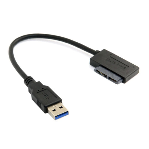USB 3.0 to 7+6 13pin Slimline Sata Adapter Cable for Laptop CD DVD ROM Optical Drive - 1