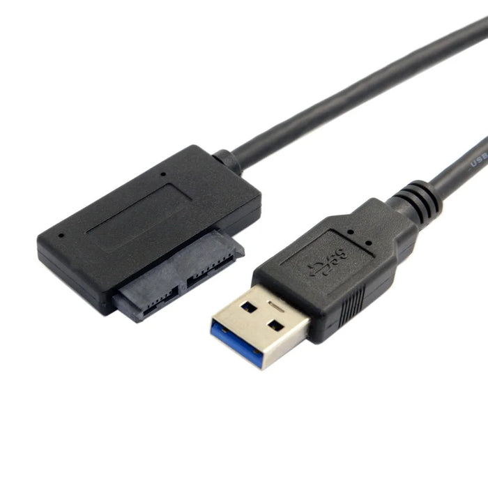 USB 3.0 to 7+6 13pin Slimline Sata Adapter Cable for Laptop CD DVD ROM Optical Drive - 3