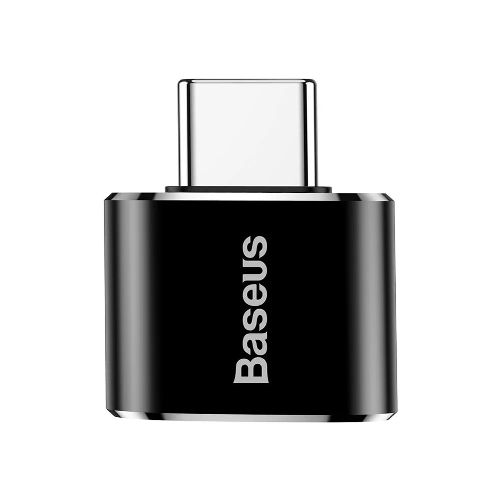 BASEUS Mini USB Female to Type-c Male Adapter Converter - Black - 2