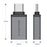LENTION C3 Type C to USB 3.0 5Gbps Fast Transmission Converter Adapter - Grey - 2