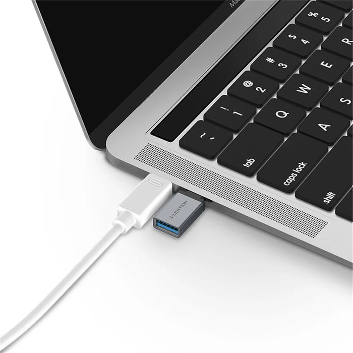 LENTION C3 Type C to USB 3.0 5Gbps Fast Transmission Converter Adapter - Grey - 6