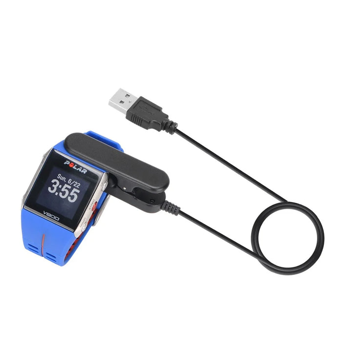 Polar V800 Smart Watch Charging Data Transfering Cable with Clip - Black - 1