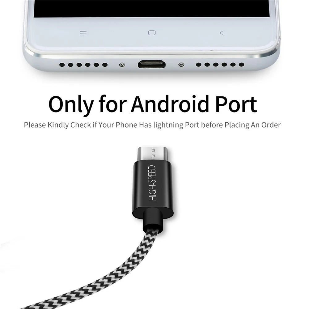 0.5M DUX DUCIS K-ONE Series Woven Pattern Micro USB Sync Data Charger Cable for Samsung HTC Huawei - 3