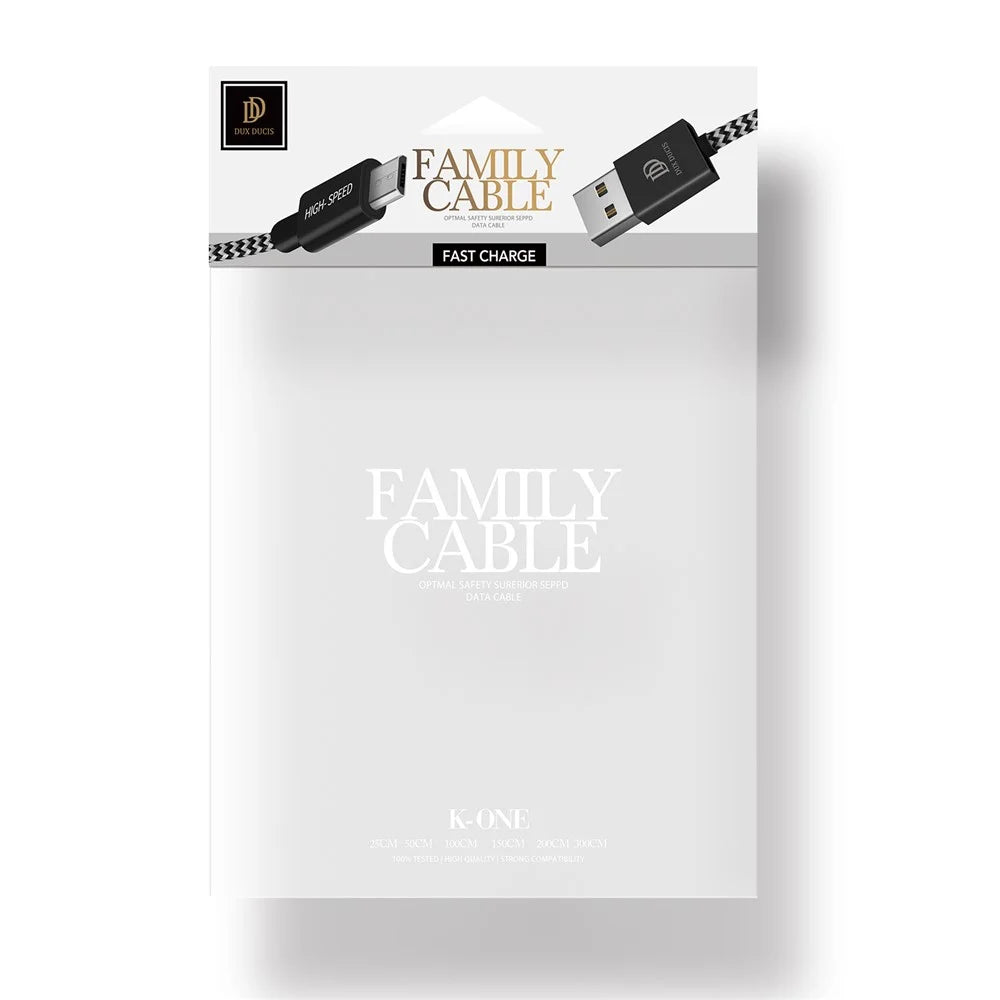 0.5M DUX DUCIS K-ONE Series Woven Pattern Micro USB Sync Data Charger Cable for Samsung HTC Huawei - 6