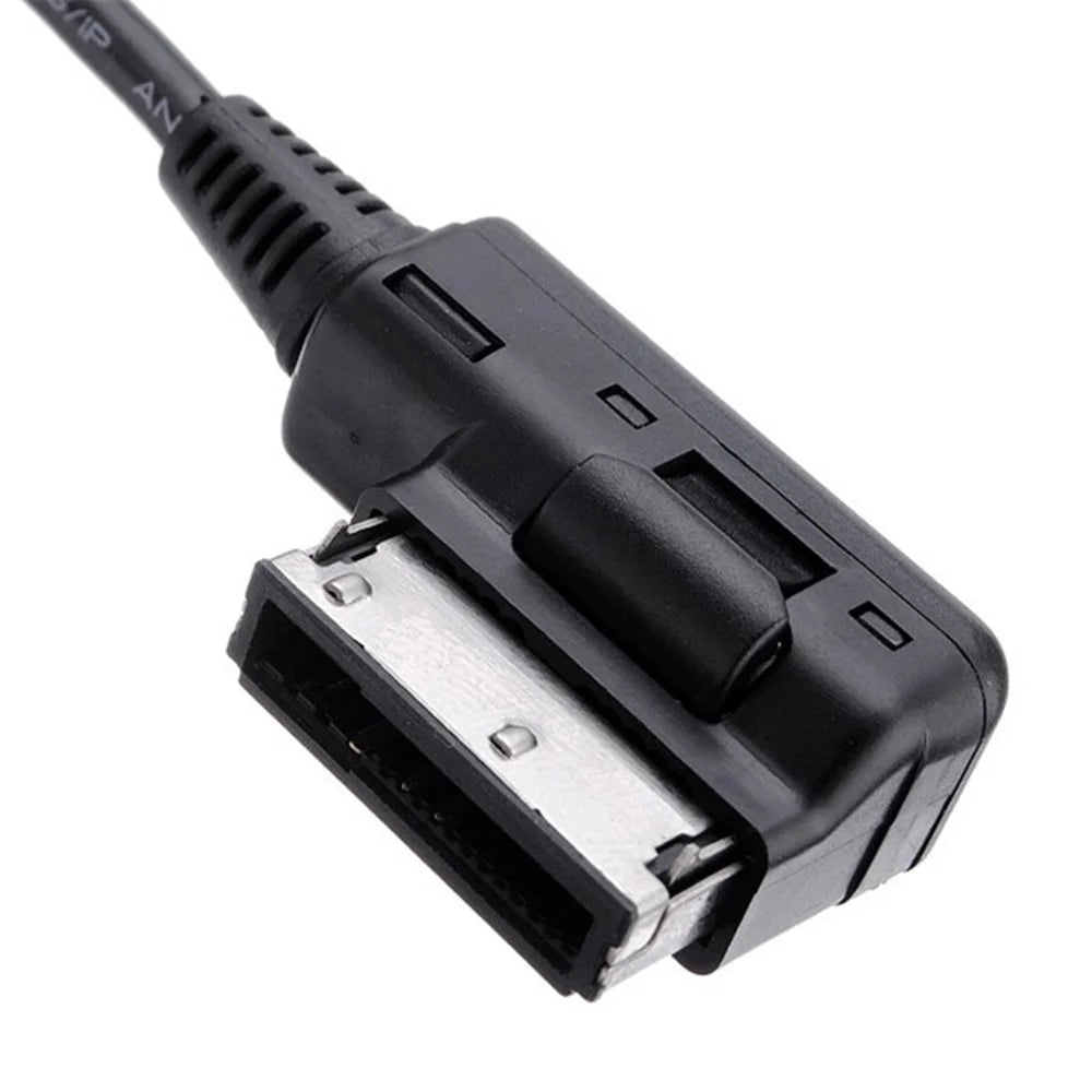 CY CA-026-0.3M Media in AMI MDI to Stereo 3.5mm Audio Aux Adapter Cable for Car VW AUDI 2014 A4 A6 Q5 Q7 & iPhone5 iPad Mini - 2