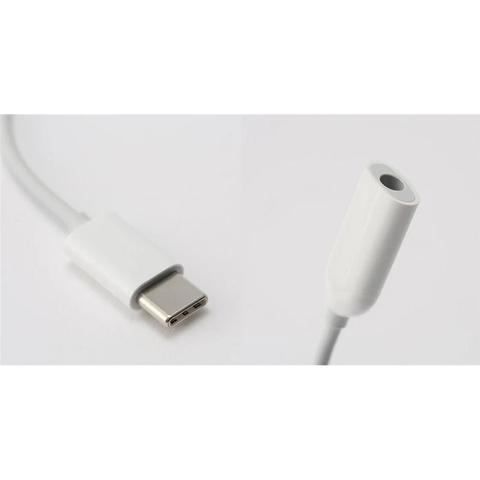 XIAOMI OEM USB Type-C to 3.5mm Audio Adapter Cable (Chinese Version) - White - 3
