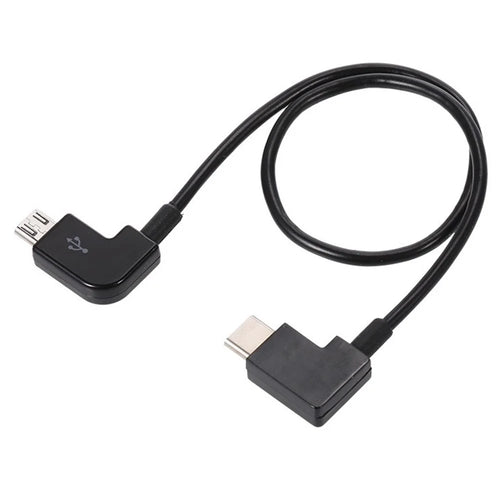 CY UC-055 Remote Controller Elbow Data Cable Type-C to Left Angled Micro USB for DJI Mavic Pro Platinum Mavic Pro RC Accessories - 1
