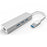 Adapter With 3 Ports USB 3.0 Gigabit Ethernet Hub RJ45 Lan Network Port Card For Windows XP/7/8/Mac OS - 1