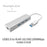 Adapter With 3 Ports USB 3.0 Gigabit Ethernet Hub RJ45 Lan Network Port Card For Windows XP/7/8/Mac OS - 2