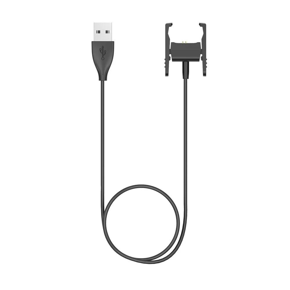 For Fitbit Charge 2 Smart Watch Charging Cable Cradle 1M - Black - 1