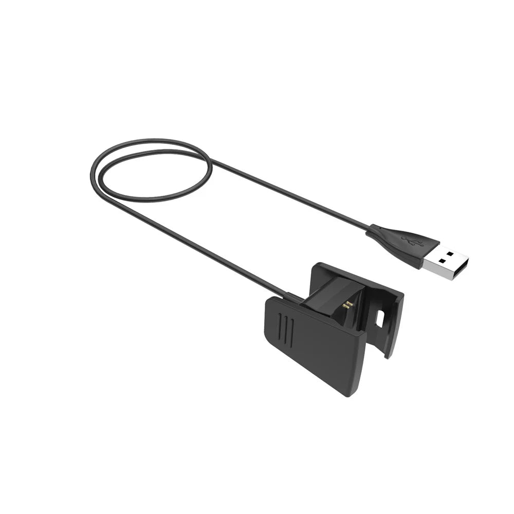 For Fitbit Charge 2 Smart Watch Charging Cable Cradle 1M - Black - 4