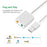 USB Audio Adapter External Stereo Sound Card with 3.5mm Headphone and Microphone Jack - Silver Color - 4
