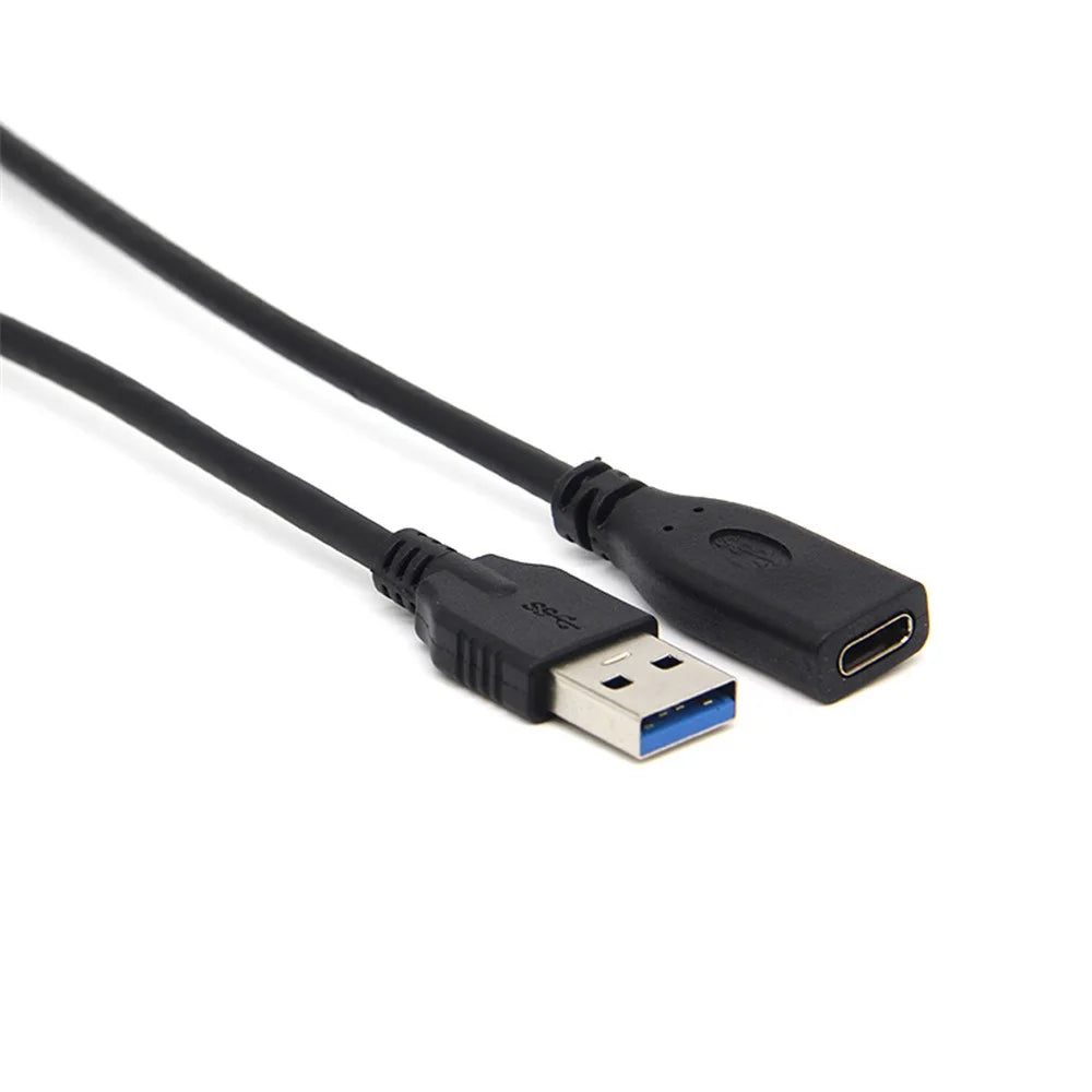 0.2m Type-C Female to USB 3.0 Male Data and Charge Extension Cable for Macbook Chromebook Pixel - 2