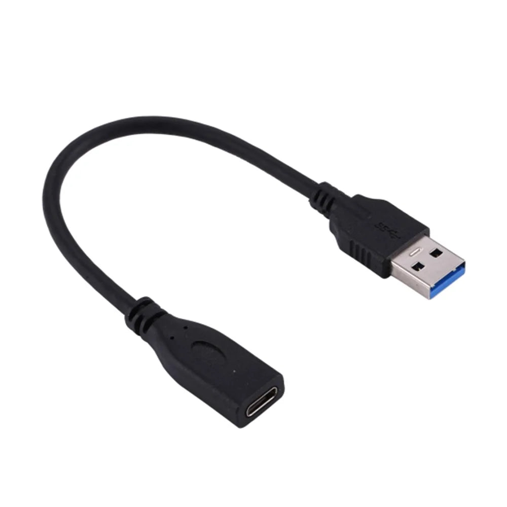 0.2m Type-C Female to USB 3.0 Male Data and Charge Extension Cable for Macbook Chromebook Pixel - 4