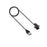 30cm Replacement USB Charging Cable for Fitbit Alta / Ace - Black - 2