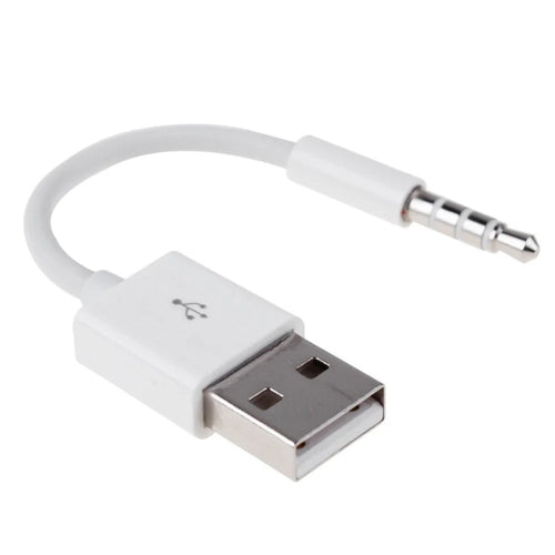 0.15m Anti-interference 3.5mm Male AUX Audio Jack to USB 2.0 Male Adapter Cord - 1