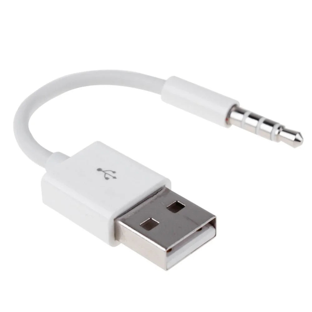 0.15m Anti-interference 3.5mm Male AUX Audio Jack to USB 2.0 Male Adapter Cord - 1
