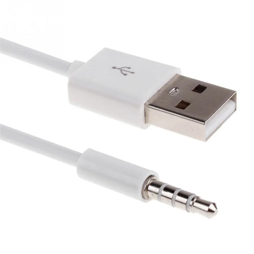 1m Anti-interference 3.5mm Male AUX Audio Jack to USB 2.0 Male Converter Cable - 1